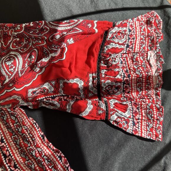 Unique Spectrum Tank Top Bandanna Pattern Red Size Medium - Picture 4 of 8